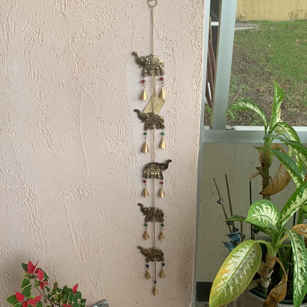 Lucky elephant wind chimes